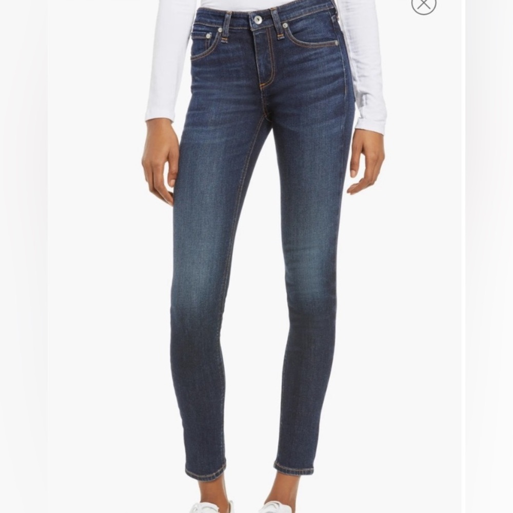 Rag & bone Cate Mid-rise Skinny Ankle Jean Size 25